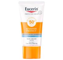 Protector Solar Eucerin Sun Facial Piel Seca Y Sensible Fps50 50 Ml