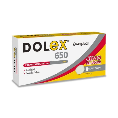 DOLEX 650 MG 8 COMPRIMIDOS