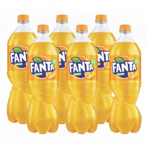 Funda Fanta Naranja 1 L 6 Unidades