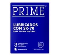 Preservativos Prime Lubricado 3 Unidades