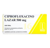 Ciprofloxacina 500 Mg 16 Comprimidos