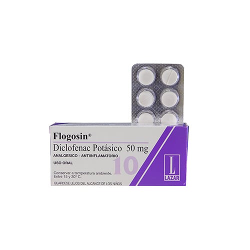 Flogosin 50 Mg 10 Comprimidos