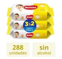 Toallitas Húmedas Huggies Limpieza Cotidiana 288 Unidades 