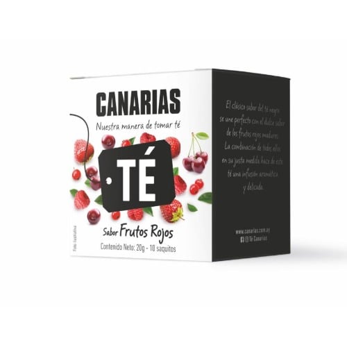 Té Negro Y Frutos Rojos Canarias 10 Saquitos