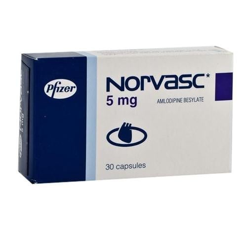 Norvasc 5 Mg 30 Tabletas