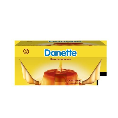 Danette Flan Caramelo 95 G 2 Unidades