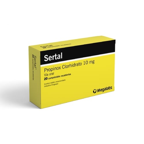 SERTAL 10 MG 20 COMPRIMIDOS