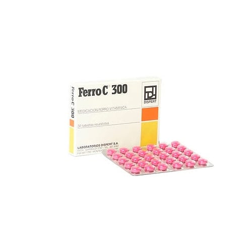 Ferro C 300 Mg 30 Tabletas