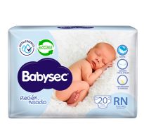 Pañales Babysec Recién Nacido 20 Unidades