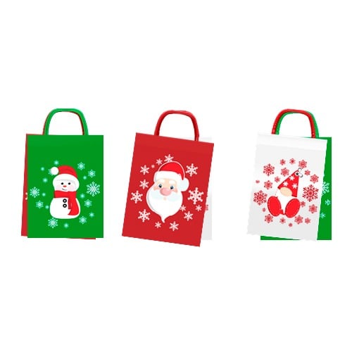 Bolsa Pequeña Farma Hogar Papel Motivos Navideños