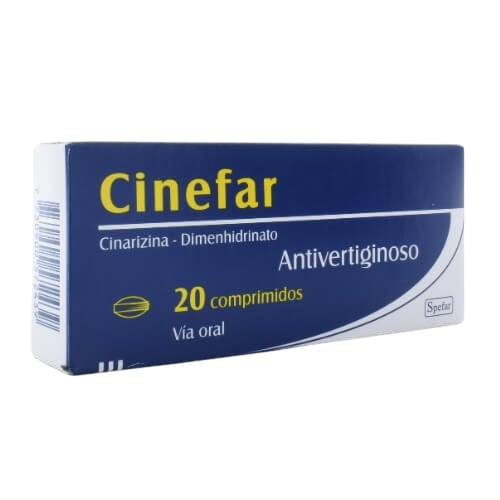 Cinefar 20 Mg 20 Comprimidos