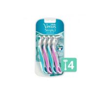 Afeitadora Gillette Venus Simply Mujer Sensitive 4 Unidades 