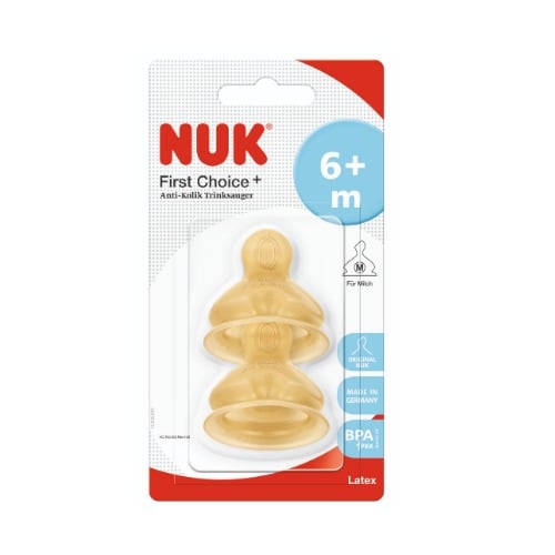 Tetina Látex Nuk +6 Meses 2 Unidades