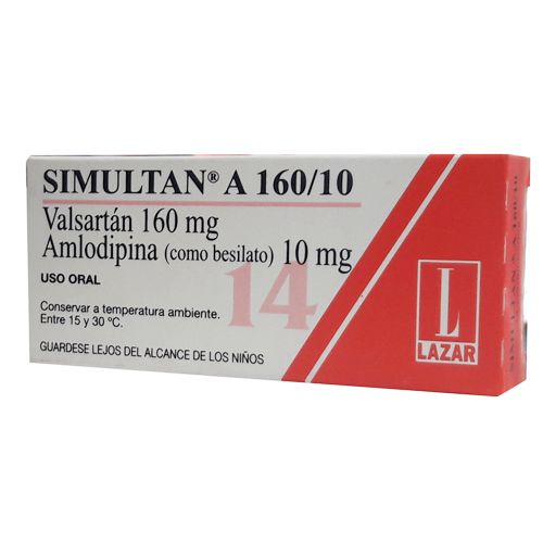 Simultan A 160/10 Mg 14 Comprimidos