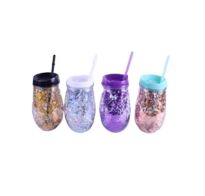 Vaso De Plástico Con Glitter