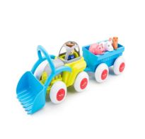 Juguete Viking Toys Tractor Midi Con Remolque Y Animales