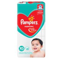 Pañales Pampers Supersec Xg 68 Unidades