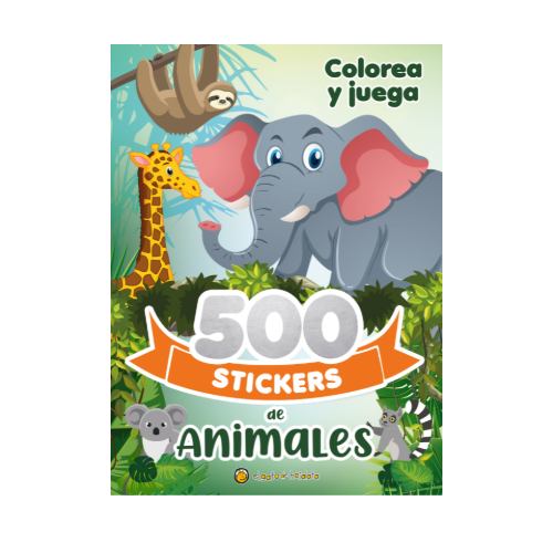 Libro 500 Stickers Animales