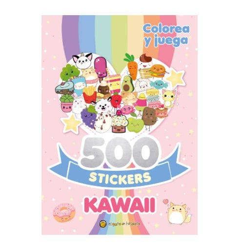 Libro 500 Stickers Kawaii