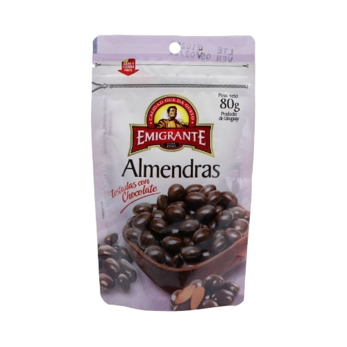 Almendras Tostadas Con Chocolate Emigrante 80 G