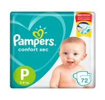 Pañales Pampers Confort Sec P 72 Unidades 