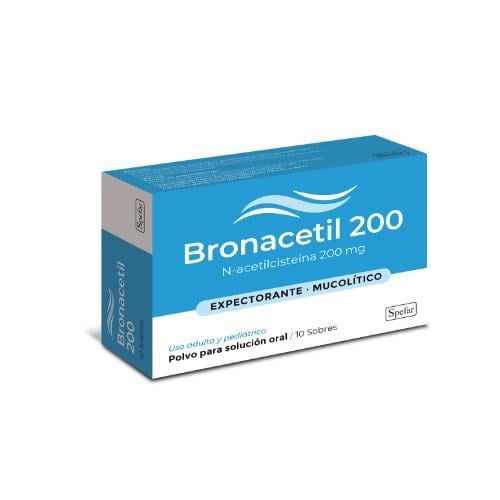 Bronacetil 200 Mg 10 Sobres