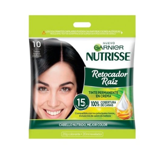 Retocador De Raíz Garnier Nutrisse N°10 Colorante 20 G + Revelador 20 Ml