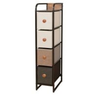 Mueble 4 Cestos Tela Estructura Acero