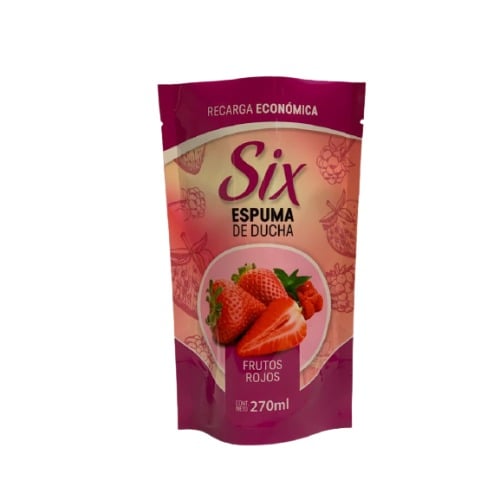 Repuesto De Jabón En Espuma De Ducha Six Frutos Rojos 270 Ml