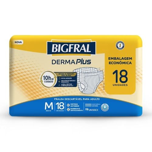 Pañales Para Adultos Bigfral Dermaplus T M 18 Unidades