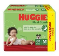 Pañales Huggies Flexi Comfort M 136 Unidades