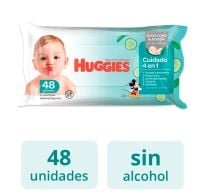 Toallitas Húmedas Huggies Cuidado 4 En 1 48 Unidades