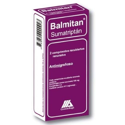 Balmitan 100 Mg 2 Comprimidos Ranurados