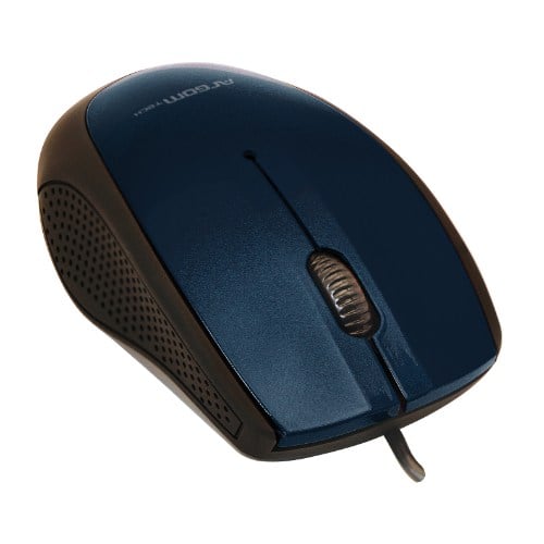 Mouse Con Cable Usb 3d Azul