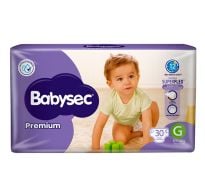 Pañales Babysec Premium G 30 Unidades