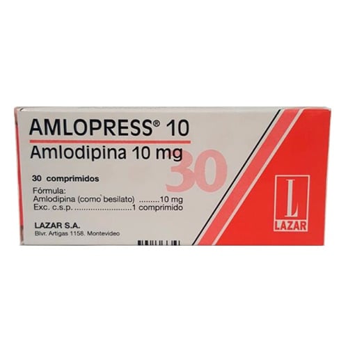 Amlopress 10 Mg 30 Comprimidos