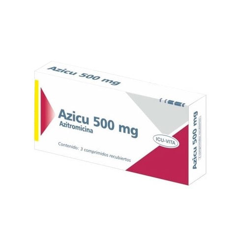 AZITROMICINA ICU VITA 500 MG 3 CAPSULA