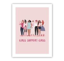 Cuadro Girls Support Girls 30x40 Cm