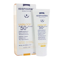 Protector Solar Isispharma Uveblock Mineral Sin Color Fps50 40 G
