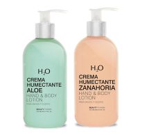 Crema H2o Humectante Aloe 350 Ml + Crema H2o Zanahoria 350 Ml