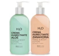 Crema H2o Humectante Aloe 350 Ml + Crema H2o Zanahoria 350 Ml