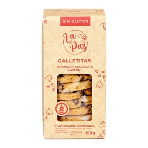 Galleta La Paz Sin Gluten Chispas Chocolate 150 G