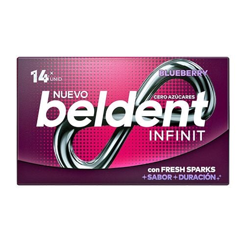 Chicle Beldent Infinit Blueberry 14 Unidades