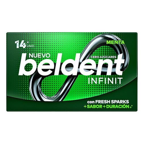 Chicle Beldent Infinit Menta 14 Unidades