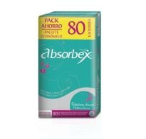 PROTECTORES DIARIOS ABSORBEX X80 UNIDADES.