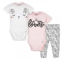 Set De 3 Piezas Gerber Loves Nena 3 A 6 Meses