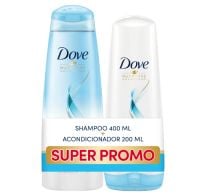 Pack Dove Hidratación Intensa Shampoo 400 Ml + Acondicionador 200 Ml