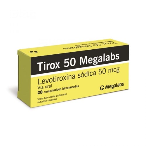 TIROX 50 MCG 20 COMPRIMIDOS