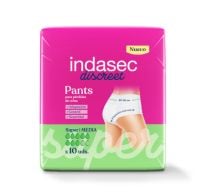 PAÑALES INDASEC PANT SUPER TALLE MEDIO X10 UNIDADES.