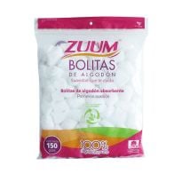 Bolitas De Algodón Zuum 150 Unidades